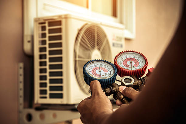 Professional Hvac technician working in East Baldwin, ME